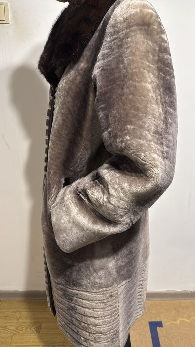 Шуба цигейковая до колено