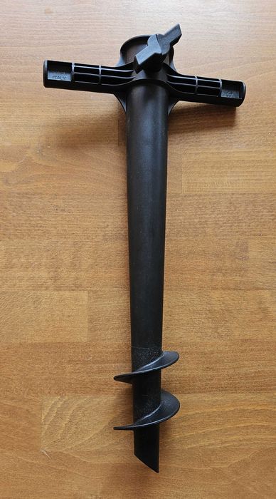 Поставка за плажен чадър, черна