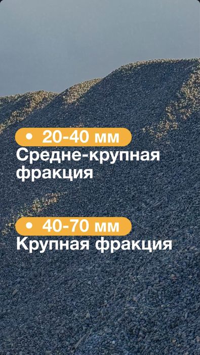 Щебень ,Балласт ,Песок,Отсев,Скальник