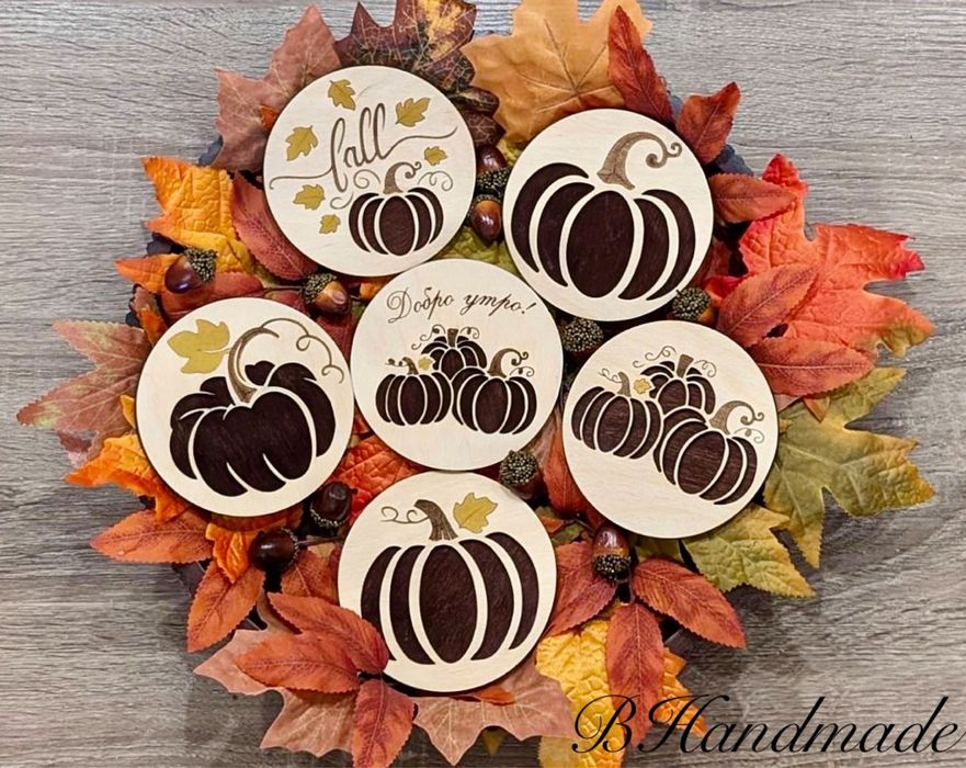 Дървени подложки за кафе/чай/основно ястие