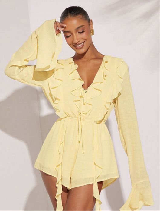 Жълт гащеризон Shein