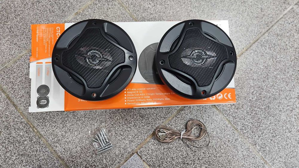 3-лентови говорители PerVoi CTC-1073 – 4 инча, 300W, с решетки и кабели