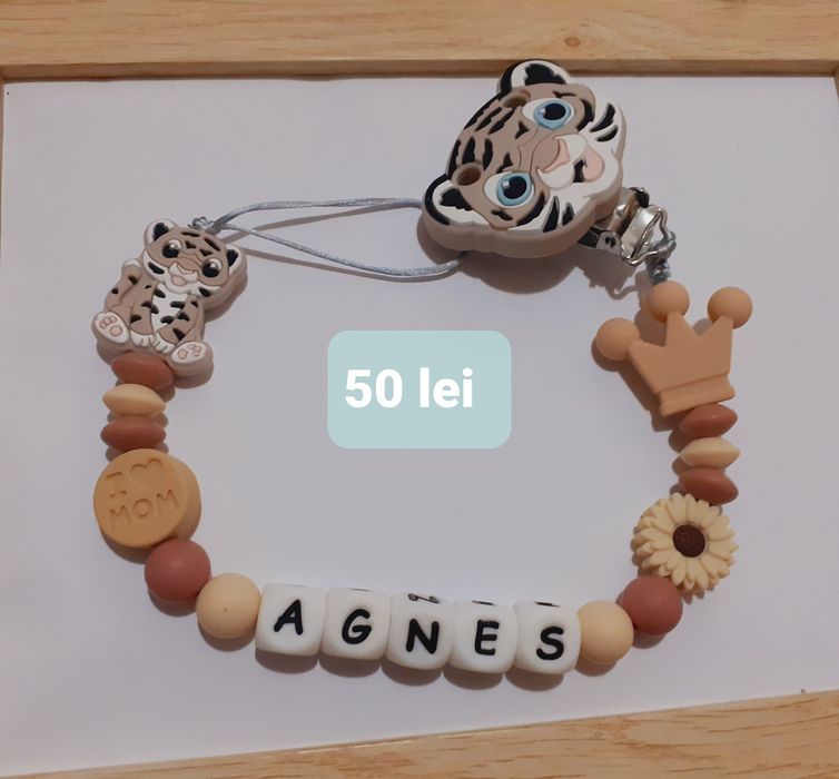 Lantisor  de suzeta din silicon alimentar