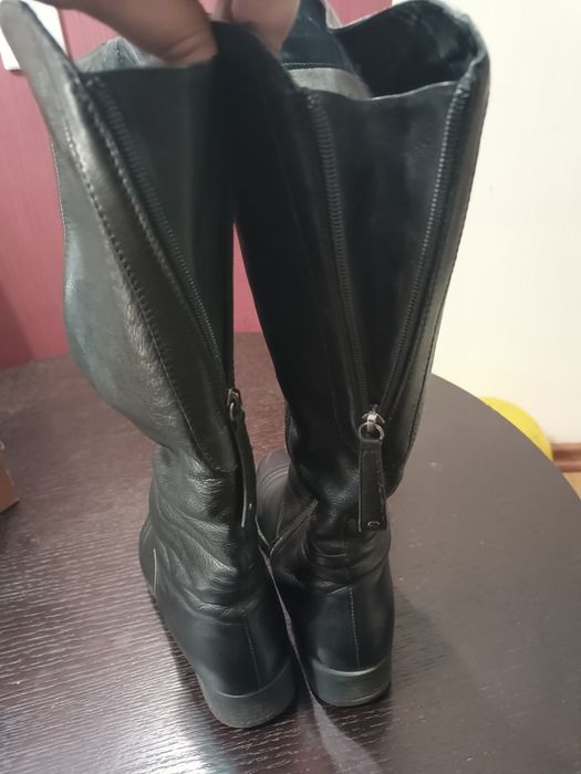 Сапоги женские, натуральная кожа