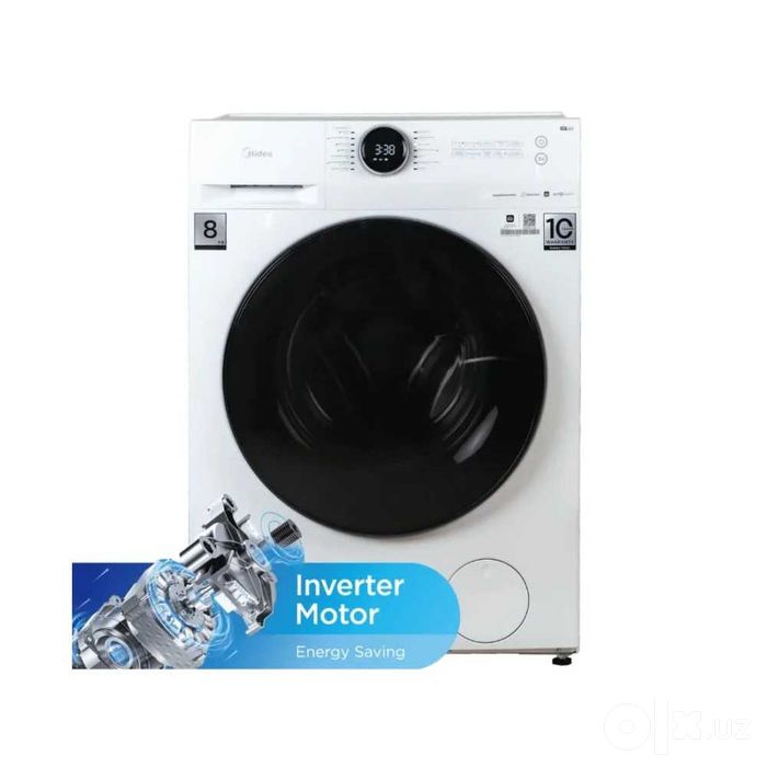 Стиральная машина MIDEA с гарантией MF200W80WB/W-C
