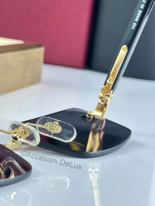 Ochelari de Soare Cartier CT0513O Noi Full Box Santos De Cartier  Gold