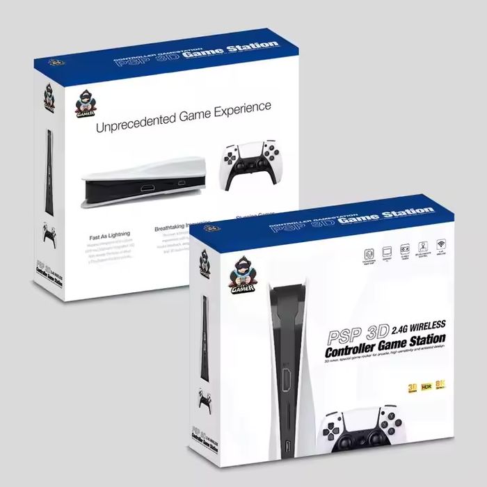 Игровая приставка NEW 3D Game Box 8K Ultra HD, 25000 игр PS1 PSP