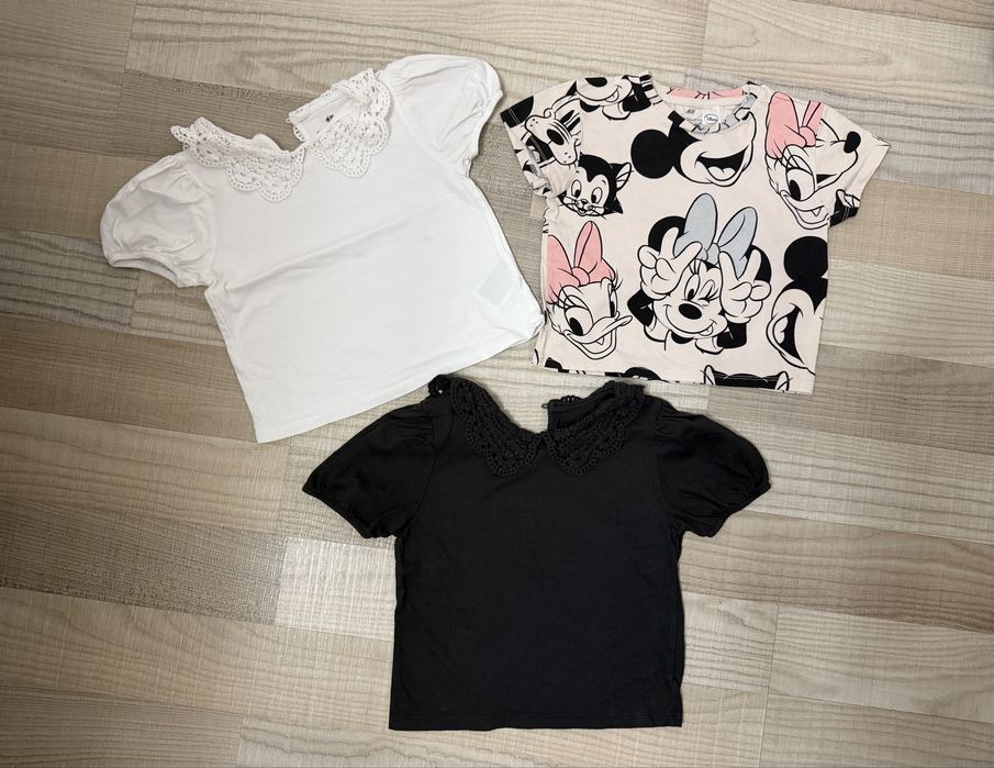 Lot tricouri fetita  H&M marimea 104