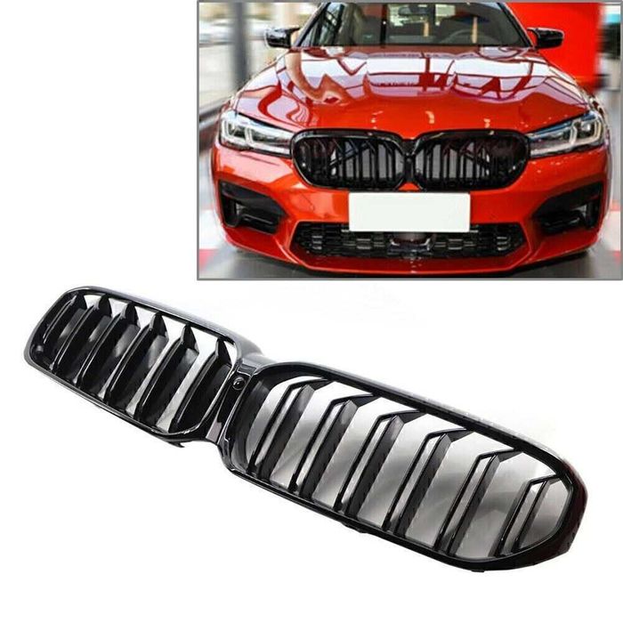 Grile sport dubla negru lucios BMW G30. F90, G31 Facelift 2020-