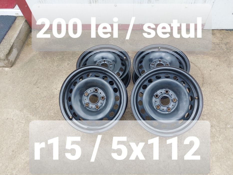 Jante din tabla r15 / Vw Audi Skoda Seat / 5x112
