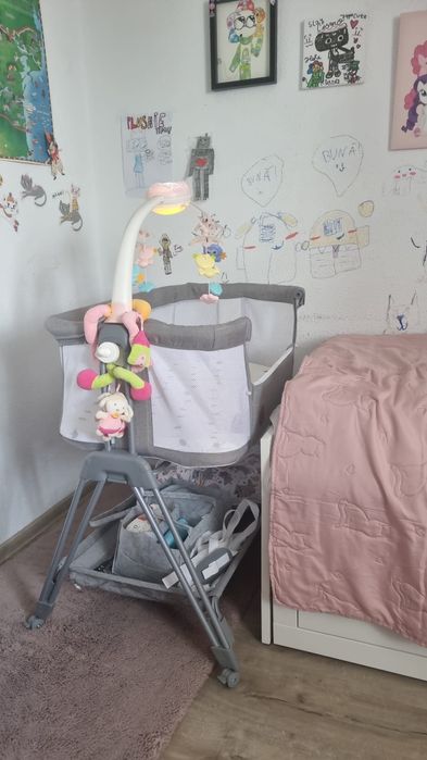 Patut co-sleeping Lionelo+bonus carusel,cearceaf&1 husa