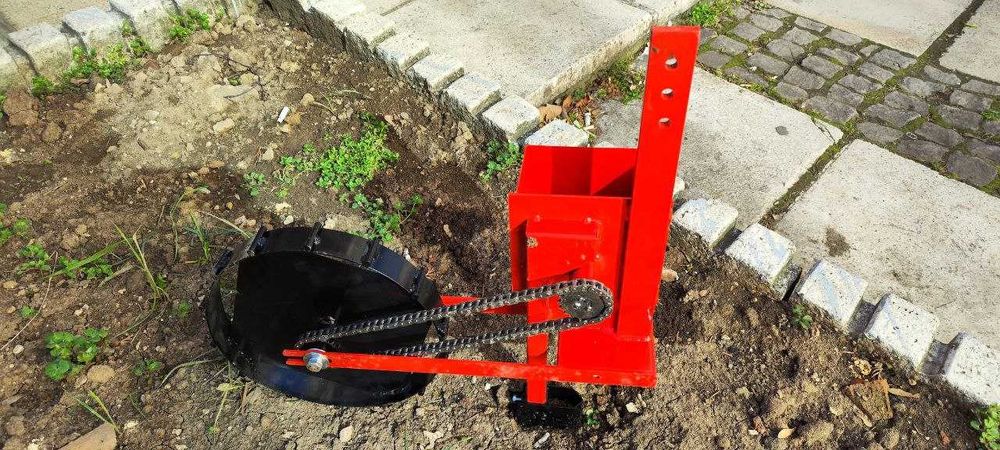 Сеялка за мотофреза и мотоблок за боб, царевица