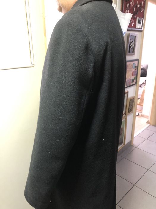 Palton Bugatti, negru, lung