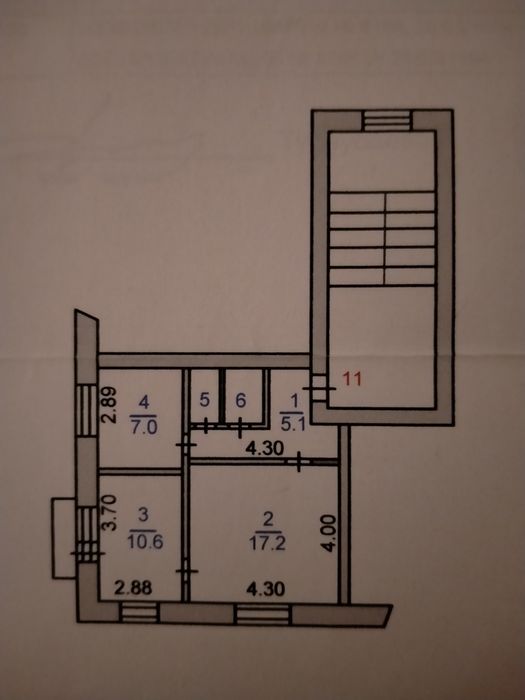 Продам 2х ком. квартиру