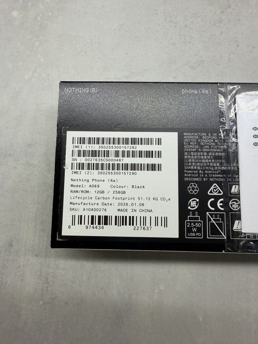 Nothing Phone 4a 12/256 GB