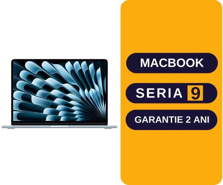 MacBook Air 13"  / 15" / M1 / M2 / M3 / M4 /Garantie 2 ani / Seria9.ro
