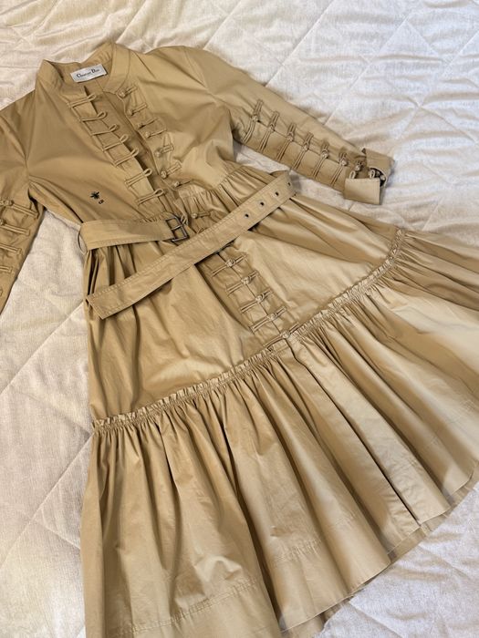 Платье песочного оттенка под Dior (Корея)