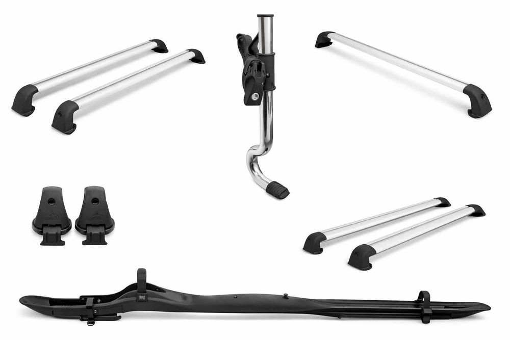 Bare transversale Toyota + Suport bicicletă original – stare f bună