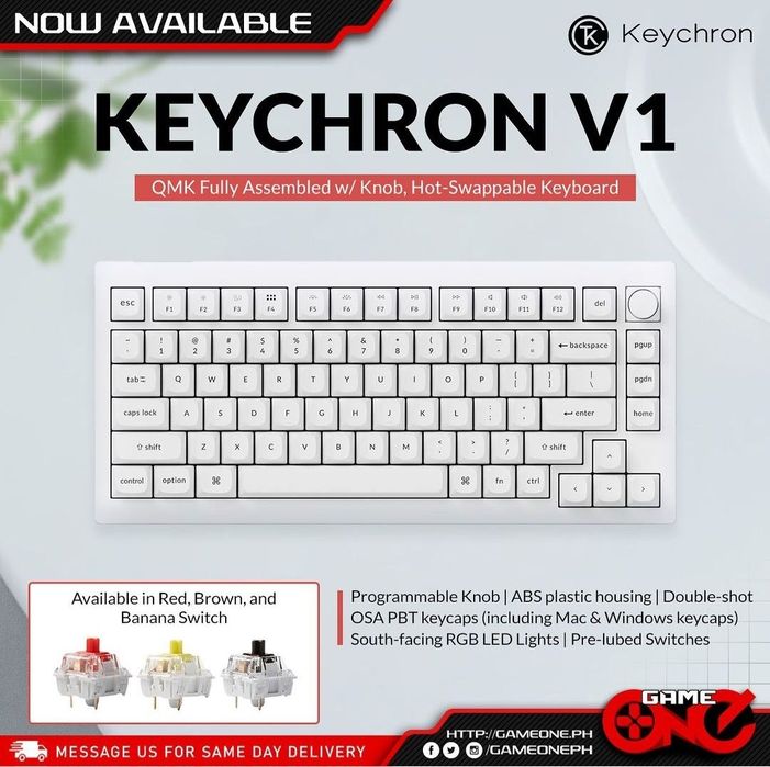 Keychron V1 СКИДКА Русская Раскладка Механическая Клавиатура