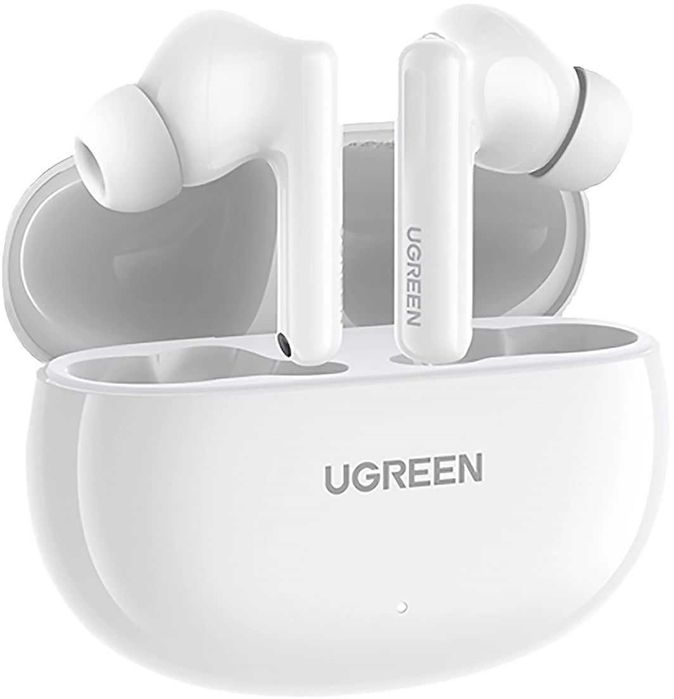 Безжични слушалки Ugreen - WS200 HiTune T6, TWS, ANC, бели