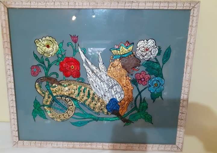 Старинна картина Дракон