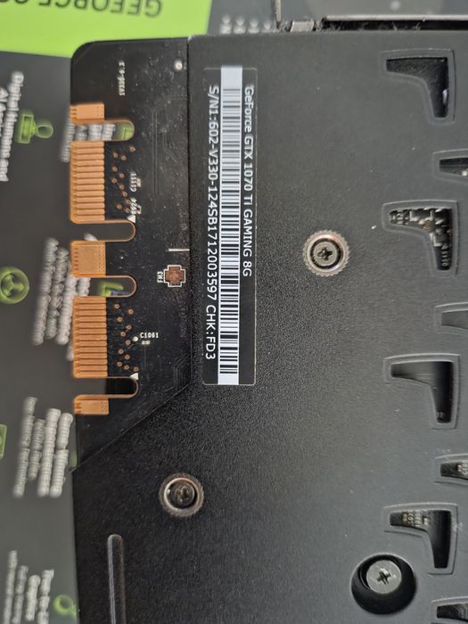 Placa video Gtx 1070TI 8GB Msi Edition