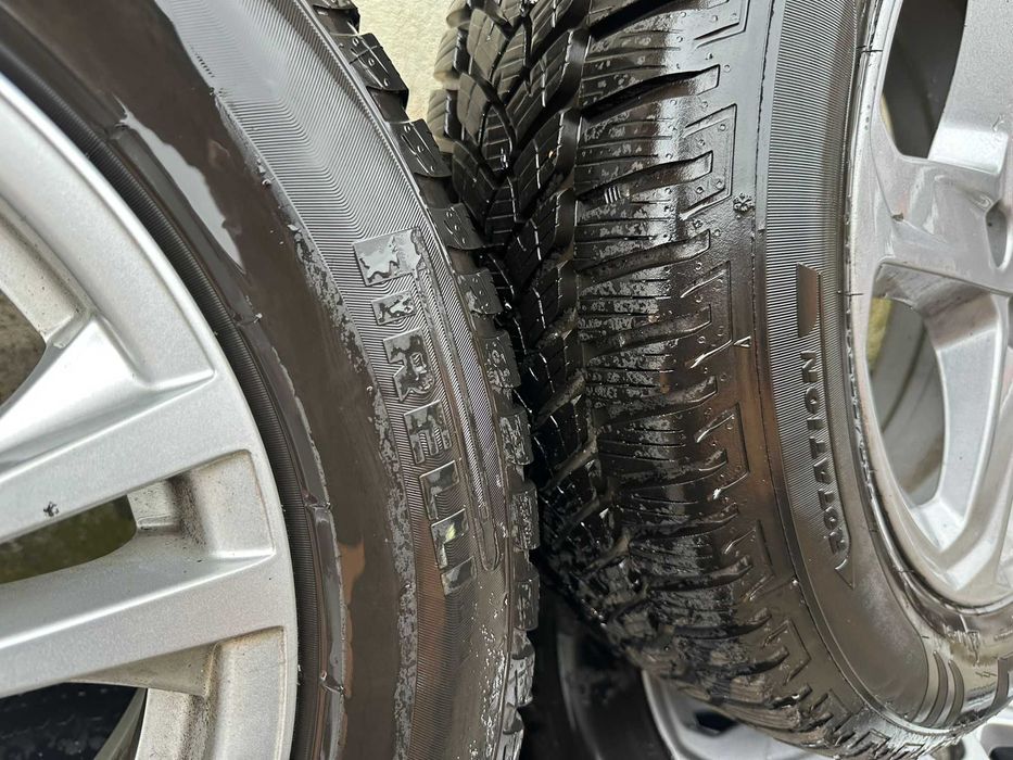 Set jante aliaj R16 ford 5x108 cu anvelope iarna pirelli 205/60r16
