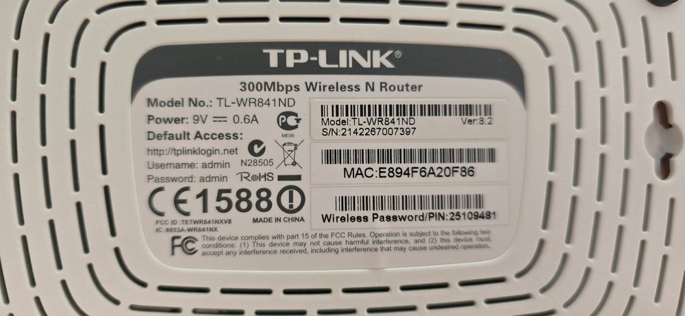 Router TP-Link TL-WR841ND