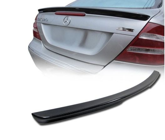 Спойлер лип за багажника – Mercedes W209 CLK Class черен гланц