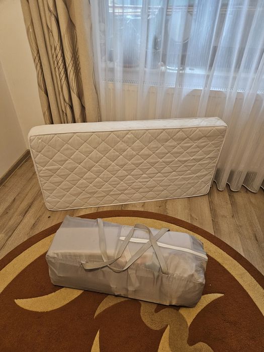 Pătuț pliant călătorii Juju Seepy Baby 2 cu saltea de 12 cm Nichiduță