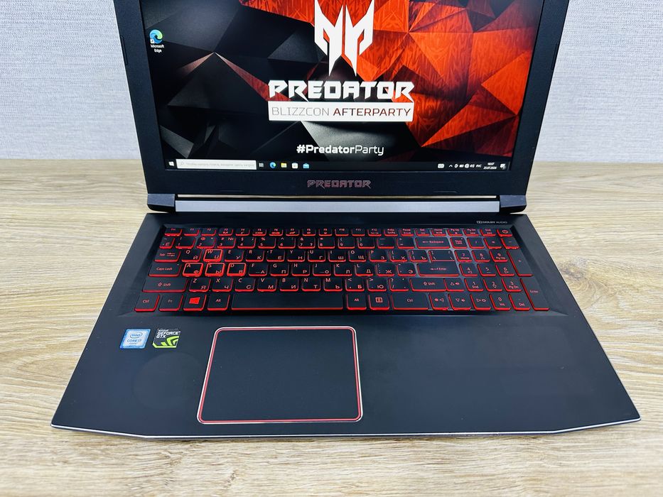 ACER Predator Core i7+GTX1060-6 ГБ Видеокарта Премиум Игровой ноутбук