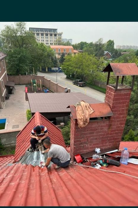 Крыша ремонт дом здания гараж