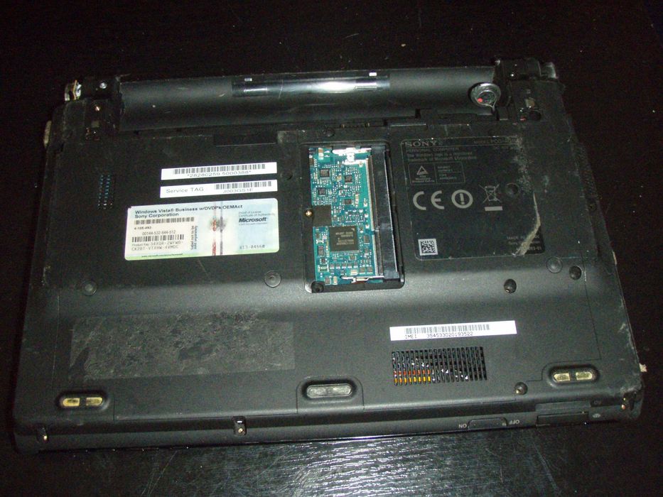 Dezmebrez Sony Vaio VGN-TT11WN, defect