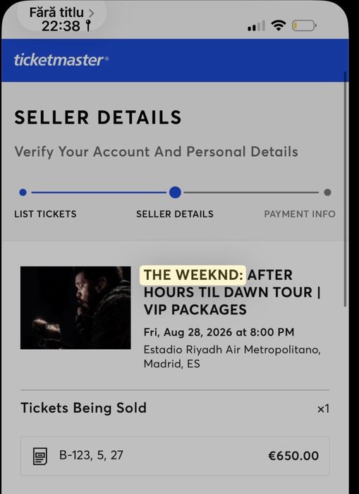 Vand bilet vip the weeknd