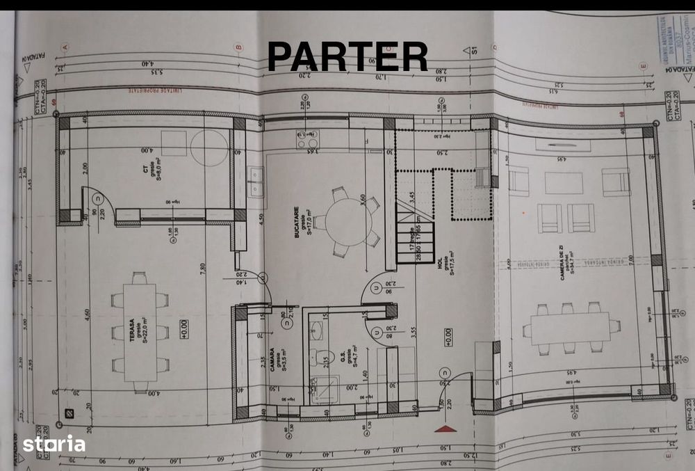 Casa nouă singur în curte 160 mp P+E la roșu cu 500 mp teren Poplaca