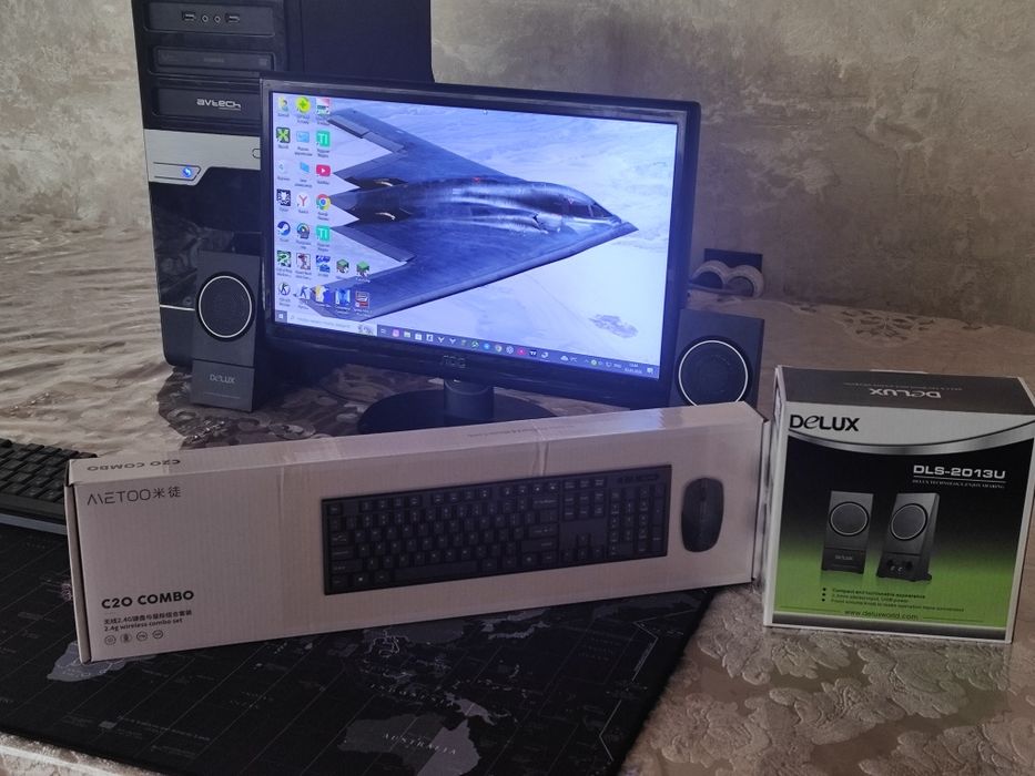 H61+I5-3570+8GB DDR3. Narxiga arzidigan, oqish va treyding uchun komp.