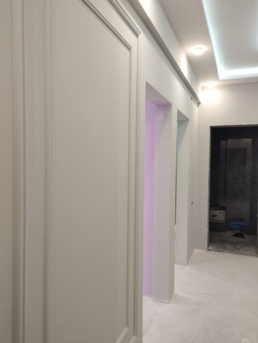 Квартера ремонт под клуч кафель санузиль  Пластик декор ламинант мал