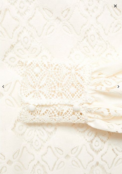 Елегантна дантелена блуза Mango