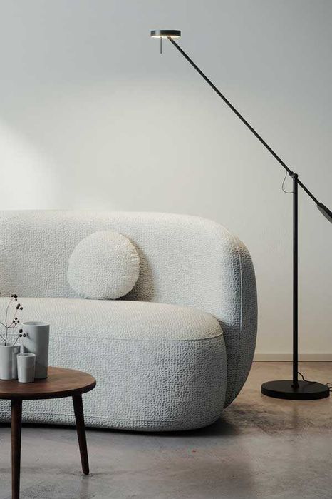 Canapea curbata Lunis crem - Transport Gratuit in 4-10 zile