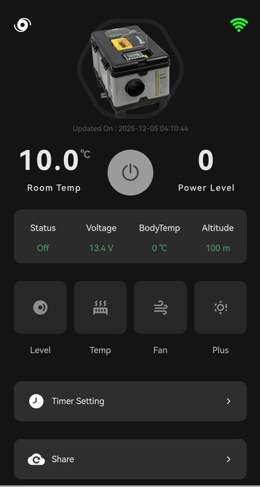 Incalzitor pe motorina 8kw cu WIFI , Sunster