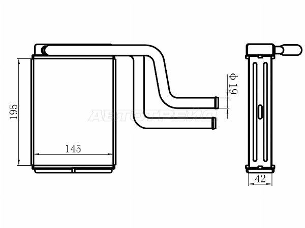 Радиатор отопителя салона Ford Mondeo