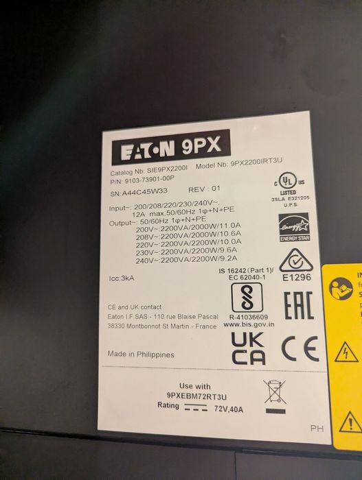 UPS Eaton 9PX2200IRT3U
