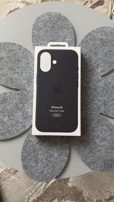 Husa iphone 16 apple silicone case black
