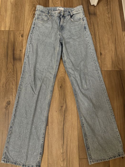 Дънки с камъчета Зара размер 36/С