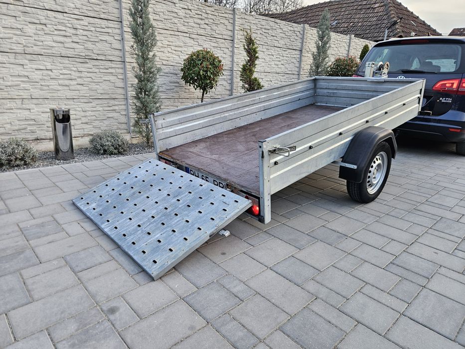 Remorca rabatabila 750 kg pentru transport atv,tractoras de tuns iarba