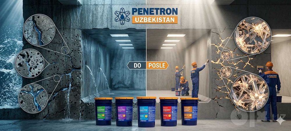 Гидроизоляция очистных сооружений с материалами системы Пенетрон