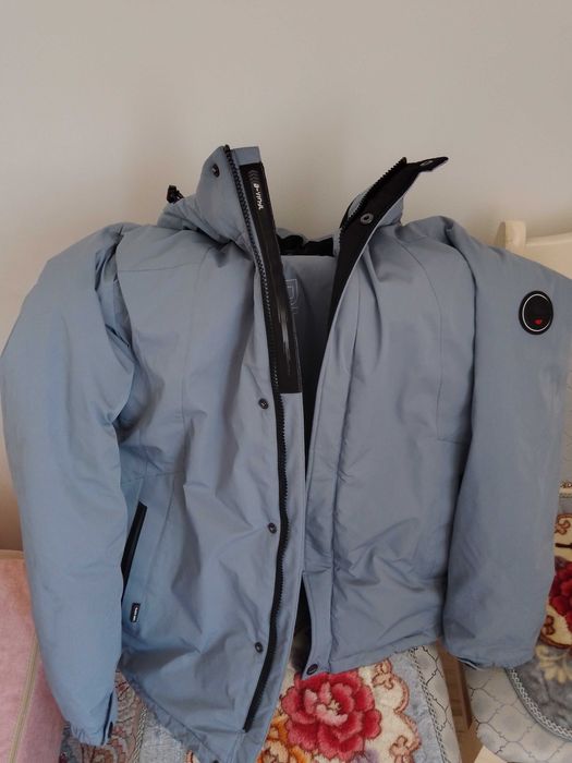 Мега мужская зимняя куртка до колен