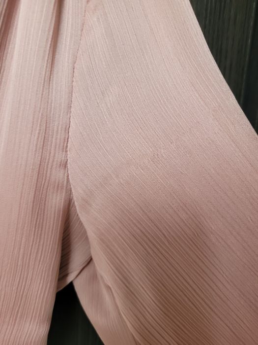 Rochie de ocazie, roz pudra sidefat.