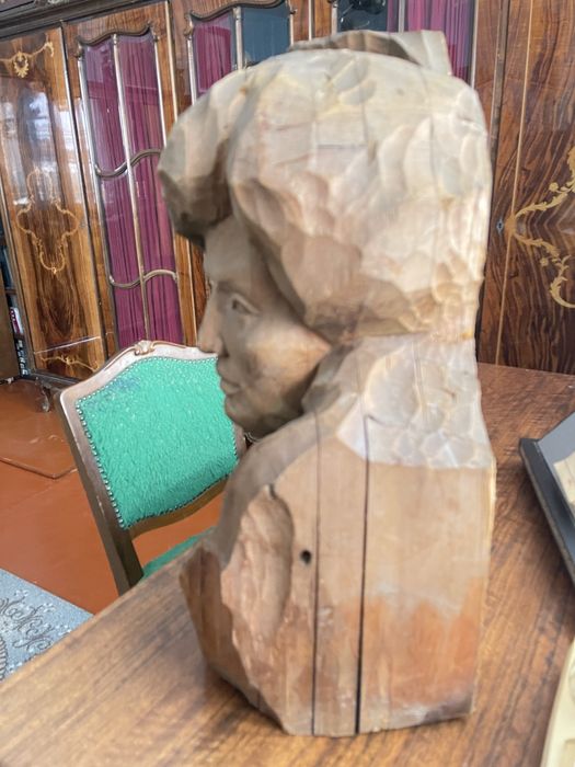 Бюст дерево СССР Советский Ретро