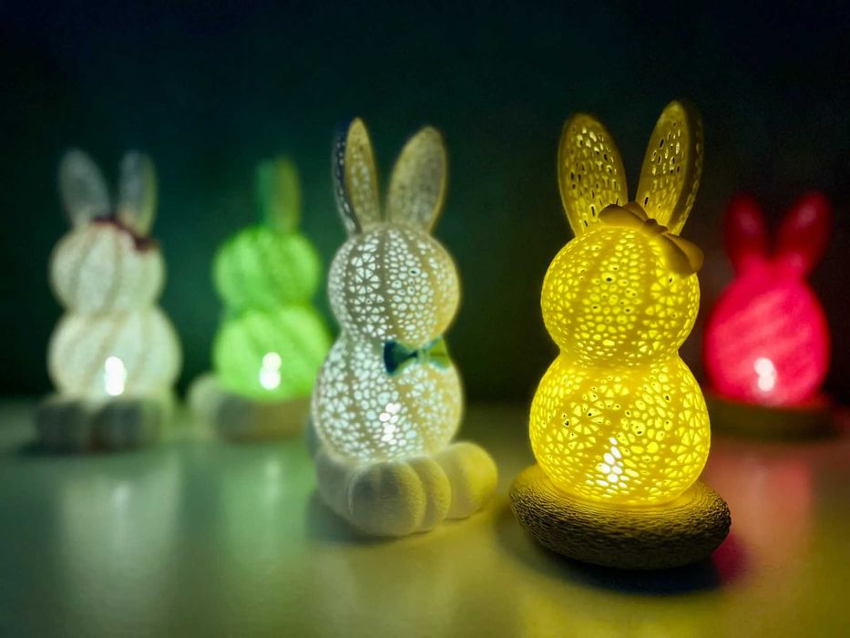 Lampa Decorativă Ciupercuță -Iepuras- 3D-Culoare și Creativitate